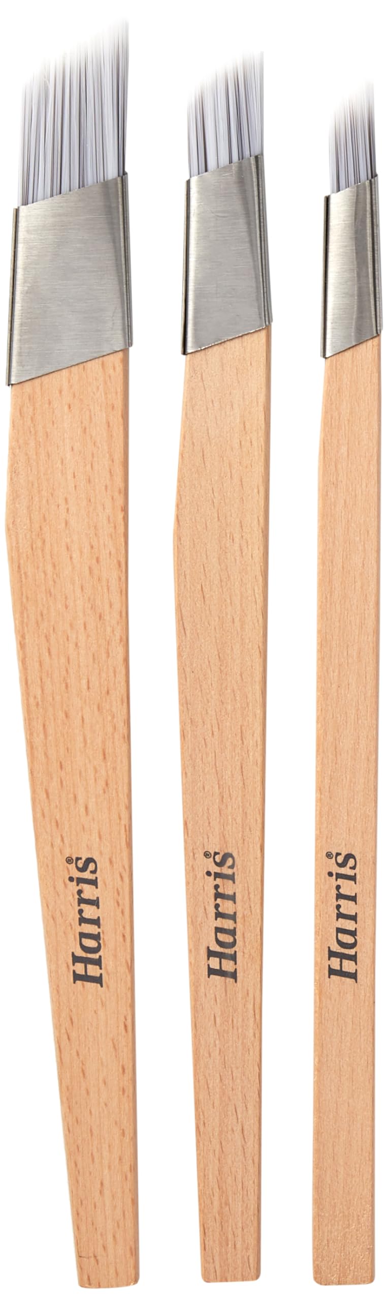 Harris Seriously Good Fitch Paint Brushes Pack Of 3 Cutting In & Control Hobby & Craft 0.5"