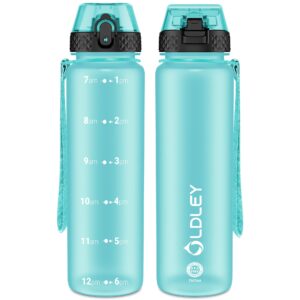 OLDLEY 1L/32oz Sports Water Bottle with Straw