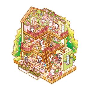 3D Miniature Scene Stickers