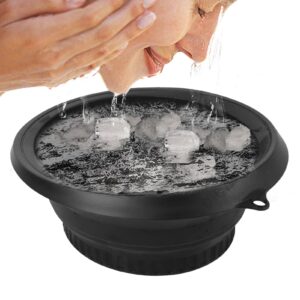 Oldmoom Face Bowl for Ice | Quick Cooling Built-in Icetray Foldable Wash Basin
