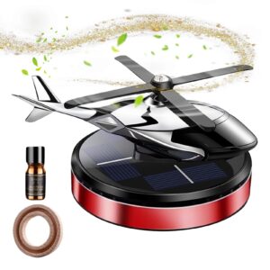 Rotating Solar Powered Car Aromatherapy | Helicopter Car Aromatherapy Long Lasting Fragrance