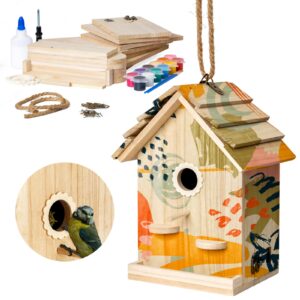DIY Wood Bird House Kits with Paint for Adults and Kids