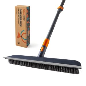 CLEANHOME Floor Scrubbing Brush with Squeegee/Handle