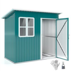 Outsunny 7 x 4ft Storage Shed Galvanised Steel Garden Shed