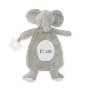 Lobeko Personalised Baby Comforter Blanket with Teething Ring