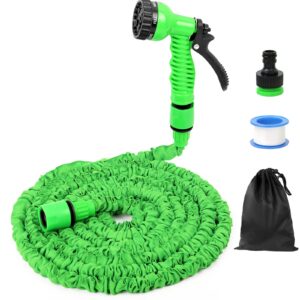 Expandable Garden Hose Water Pipe - 50FT Water Hose with 7 Function Spray Nozzle