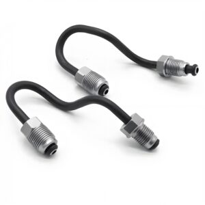 Crozgan 2Pcs Car Brake Hoses 1K0611763E 1K0611763D 100mm Rear Brake Pipes Automotive Brake Kit Replacement for VW Passat Golf MK5 MK6 AD A3 RS3 TT Skoda Superb Octavia Seat Altea Toledo