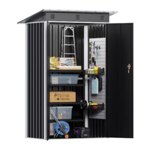 SUPEER Metal Outdoor Storage Shed 4 FT x 3 FT