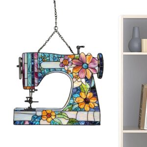 Cute Sewing Machine Sun Catcher