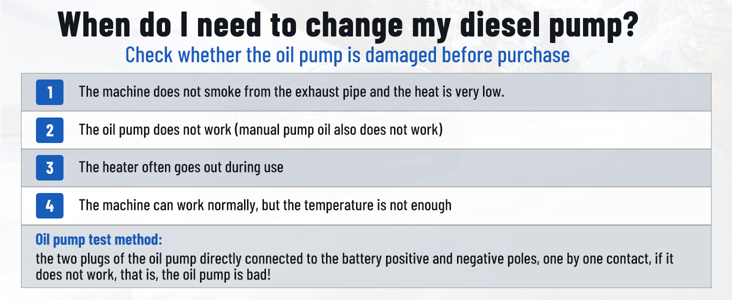 diesel heater oil fuel pump 12v