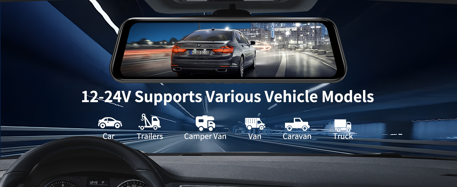 Rear View Mirror Dash Cam