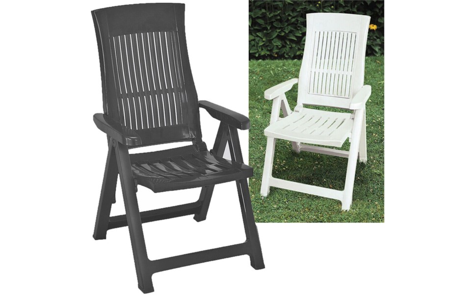 folding garden lounger chair 5 multi reclining positions outdoor dining chairs
