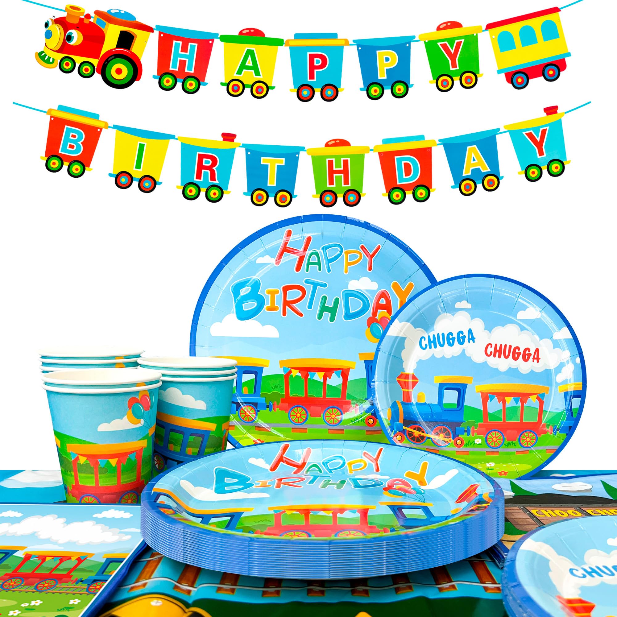 Huxolynifty Train Party Supplies