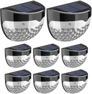 GloBrite Solar Fence Lights | Decorative Garden Light | Outdoor Wall Light Led