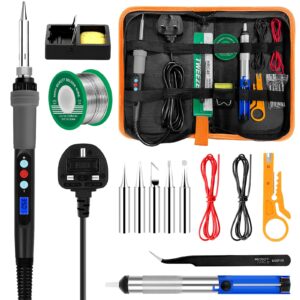 Soldering Iron Kit 90W LCD Adjustable Temperature 180-480°C