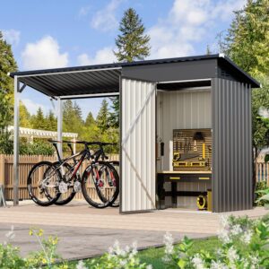 UNIONLINE 3x5ft Garden Shed With Gazebo