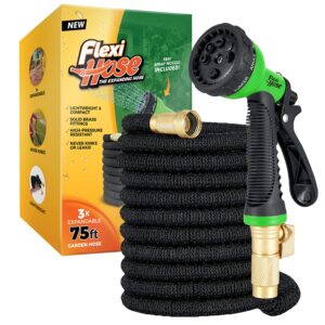 Flexi Hose Expandable Garden Hose - 75FT Heavy Duty Water Hose