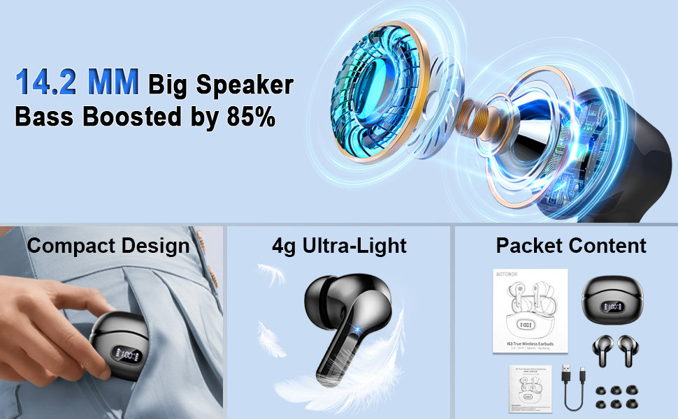 Wireless Earbuds Bluetooth Headphones NEW Wireless Headphones