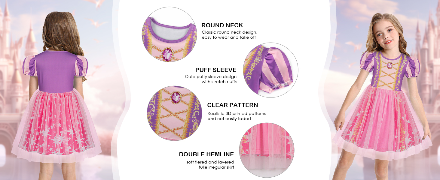 Rapunzel dress up for girls Rapunzel costume Rapunzel fancy dress Rapunzel dressing up girls dress