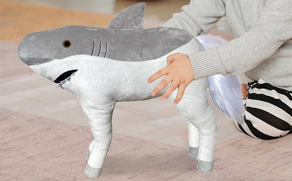 Cute Plush Shark Horse Toy