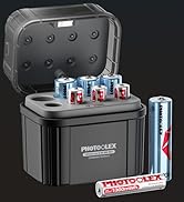 PHOTOOLEX Rechargeable Lithium Batteries AA 8-Pack with Charger, 3600mWh High Capacity 1.5V Const...