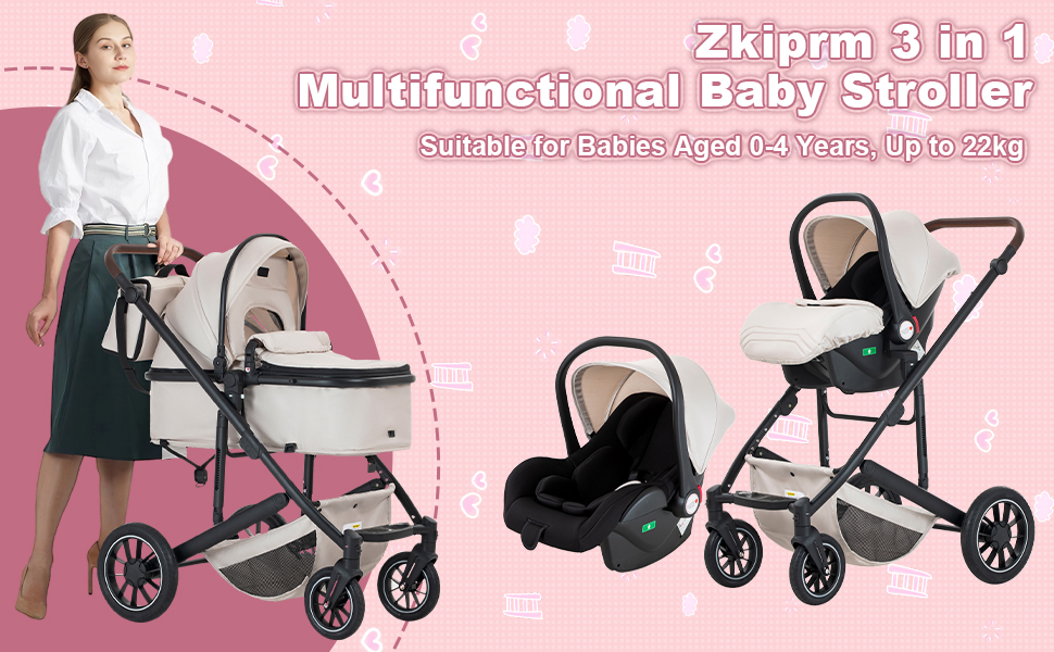 3 in 1 Pushchair