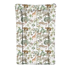 colourful woodland animals baby changing mat