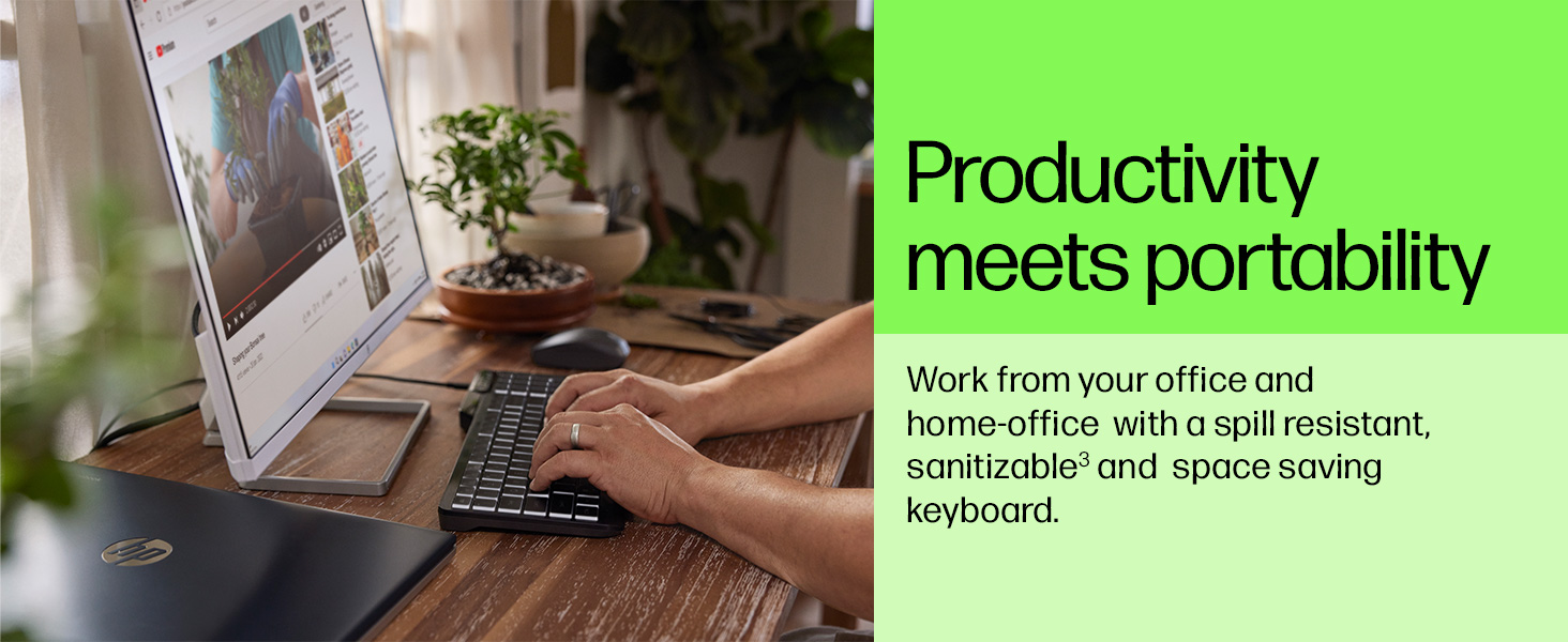 HP 400 Backlit Wired Keyboard