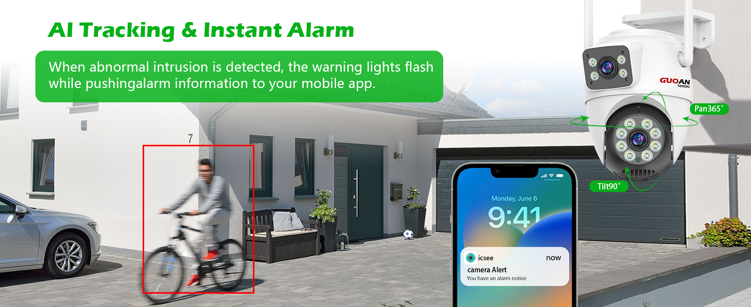 motion tracking security camera outdoor