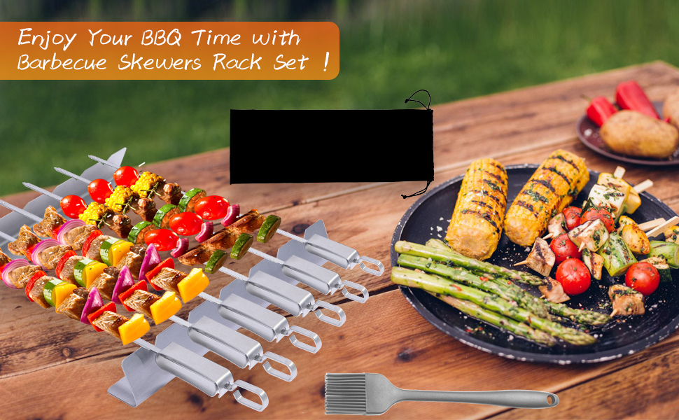 BBQ Skewers Stainless Steel Set