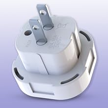 UK to USA plug adapter upside down
