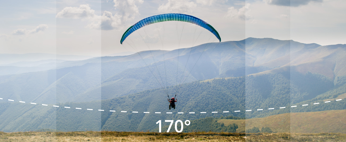 170° Wide Angle