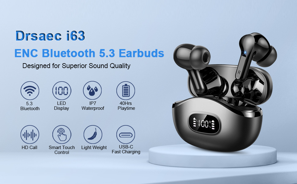 Wireless Earbuds Bluetooth Headphones NEW Wireless Headphones