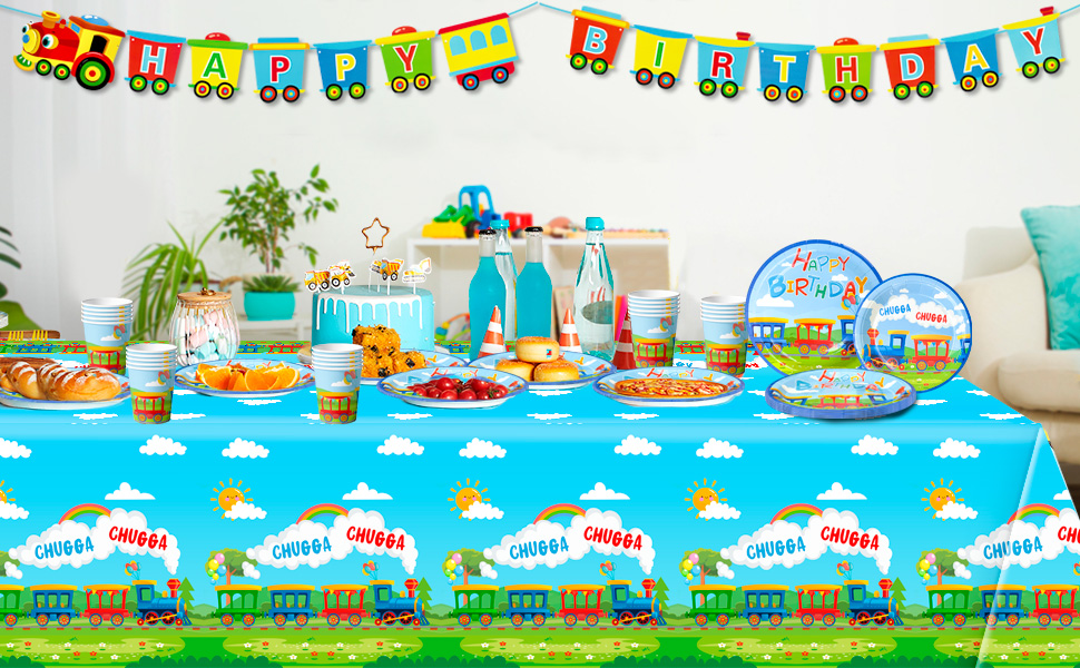 train decorations birthday