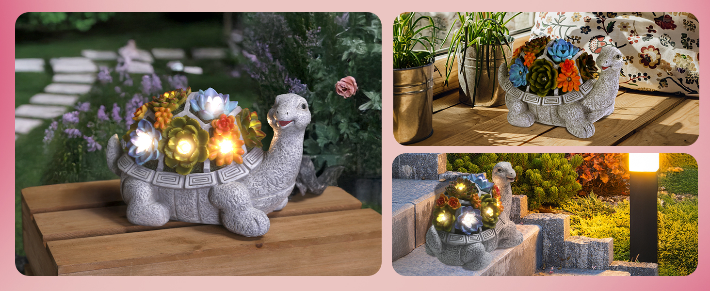 Mothers Day, Garden Turtle, solar turtle, garden ornament outdoor