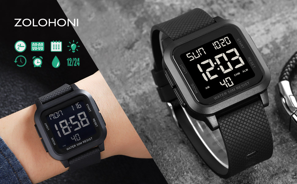 mens watch, digital watch men