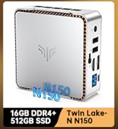 NiPoGi E2 Mini PC Twin Lake-N N150(up to 3.6GHz) 16GB DDR4 1TB M.2 SSD Mini PC Windows 11 Pro Min...