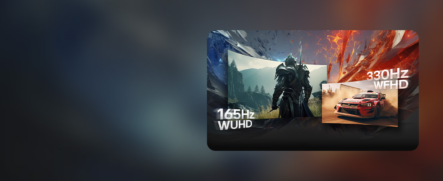 330Hz-165Hz with Dual-Mode