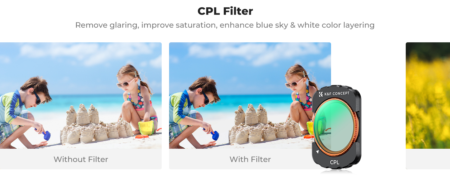 magnetic polarizing filters for dji osmo pocket 3 with nano-coating