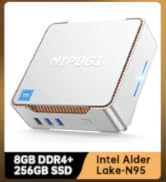 NiPoGi Mini PC Intel Alder Lake-N95 Mini Computer Desktop(Beats N5095, up to 3.4GHz) 16GB RAM+512...
