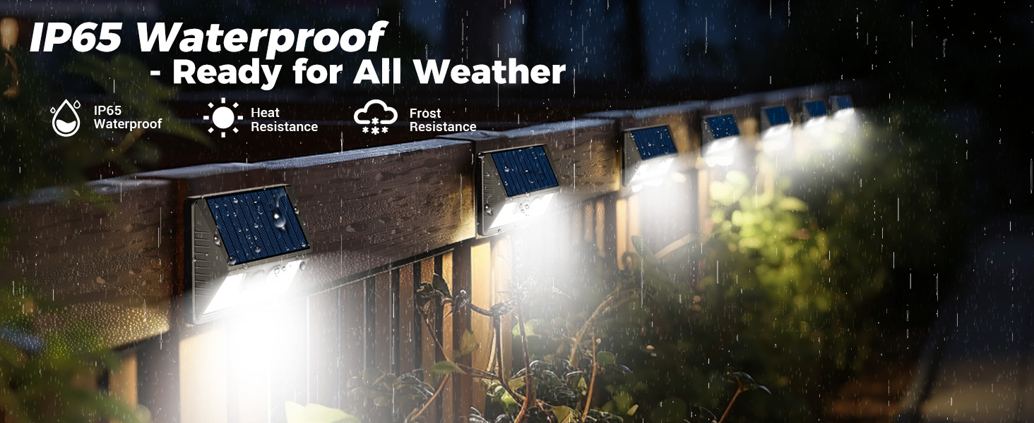garden lights solar powered waterproof