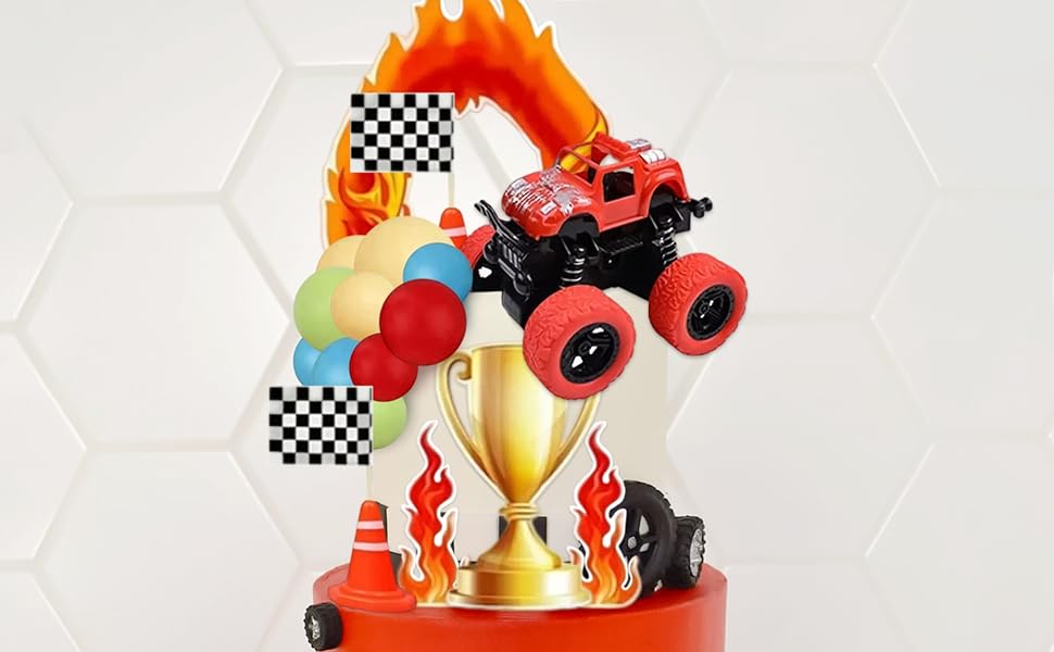 Monster Truck Cake Topper Monster Truck Cupcake Toppers