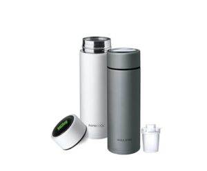 Nuby RapidCool Portable Baby Bottle Making Twin Pack - Prepare A Perfect Formula Feed in 2 Minutes | Includes: 1 Rapid Cool with 1 Digital Thermometer Lids