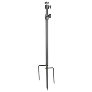 Acuxiaza Trail Camera Stand Mount Ground Holder Stainless Steel Wildlife Camera Mount Game Camera Mount 360-Degree Adjustable Ground Stand for Trail Cameras Solar Panels