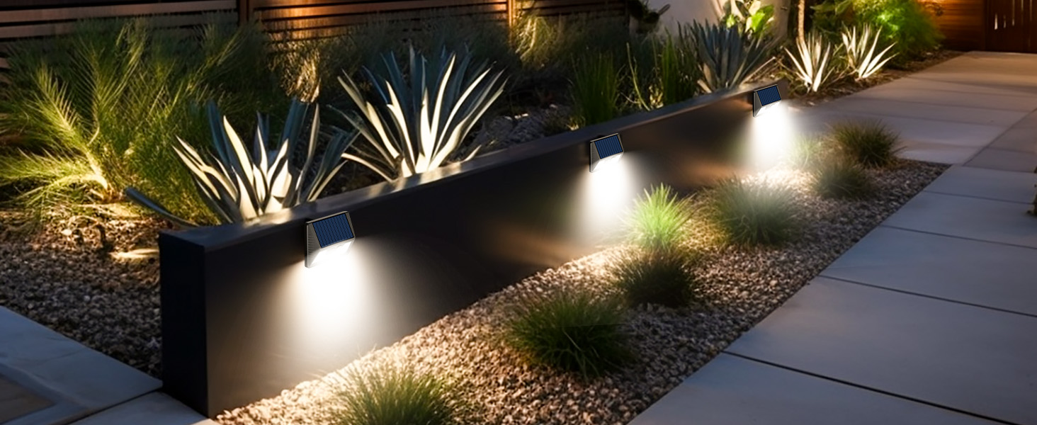 outdoor solar lights wall