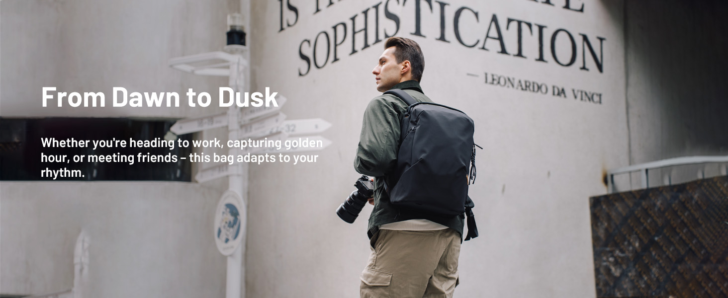 suits to most occasions as daily backpack or camera backpack