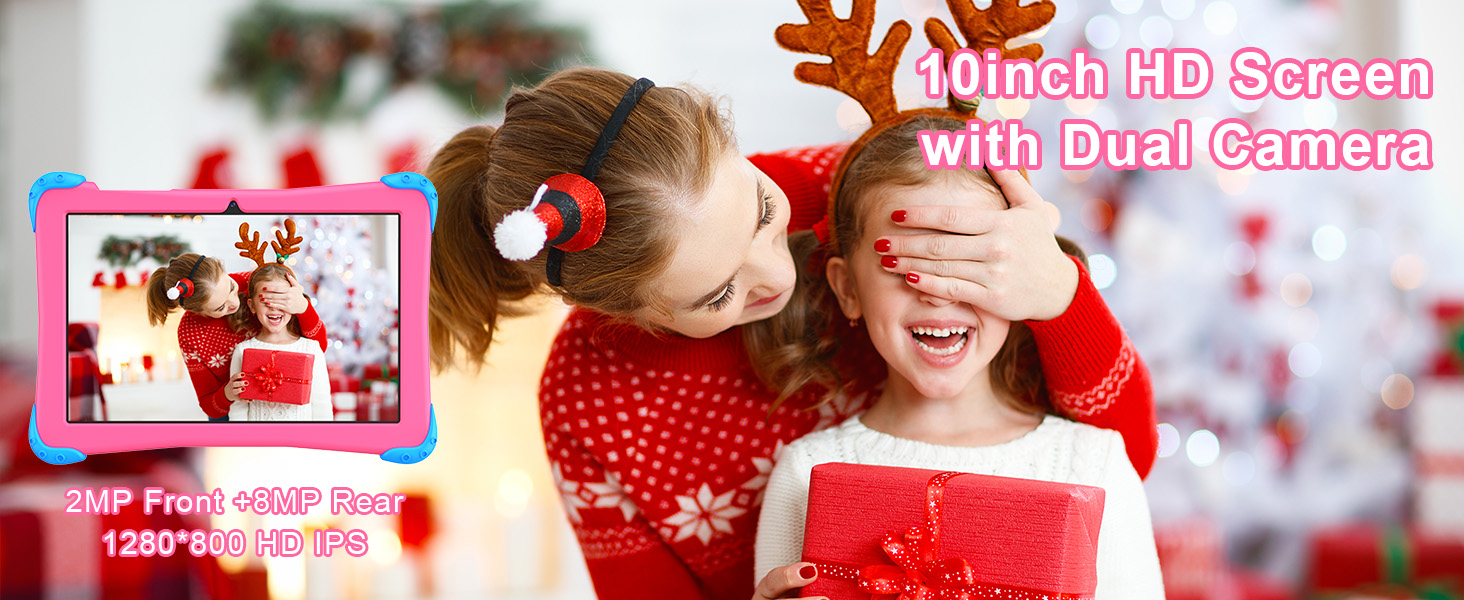 Tablet for kids with dual cameras