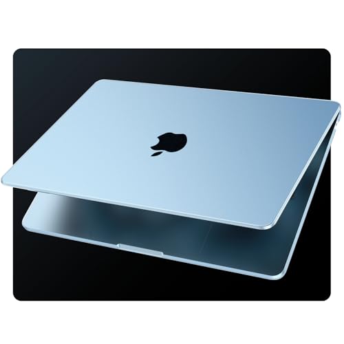 EooCoo Compatible for MacBook Air 13.6 inch Case M4 M3 M2 2025 2024 2022 Release [Official Sky Blue Match] Model A3240 A3113 A2681