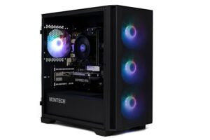 Gamer PC AMD Luna 5 • Ryzen 5 5500 • RTX 3050 6GB DDR6 • 16GB 3200MHz DDR4 • 1TB NVME SSD • 500W PSU Bronze Rated • Black Mesh RGB Gaming PC • WiFi • Windows 11