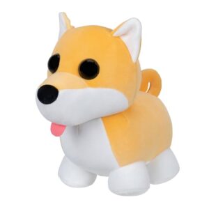 Adopt Me! Collector Plush - Shiba Inu - Series 4 - Ultra-Rare In-Game Stylization Plush - Exclusive Virtual Item Code Included - Toys for Kids Featuring Your Favourite Pet